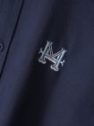 Áo Sơ Mi Oxford Thêu Logo 4M ASM085 Màu Xanh Đậm