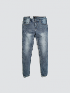 quàn jeans xuóc form slimfit qj010 mau xanh