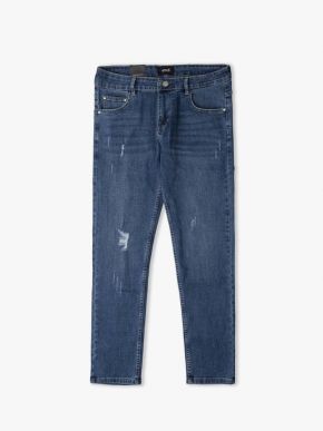 quan jeans slimfit ripped qj055 mau xanh