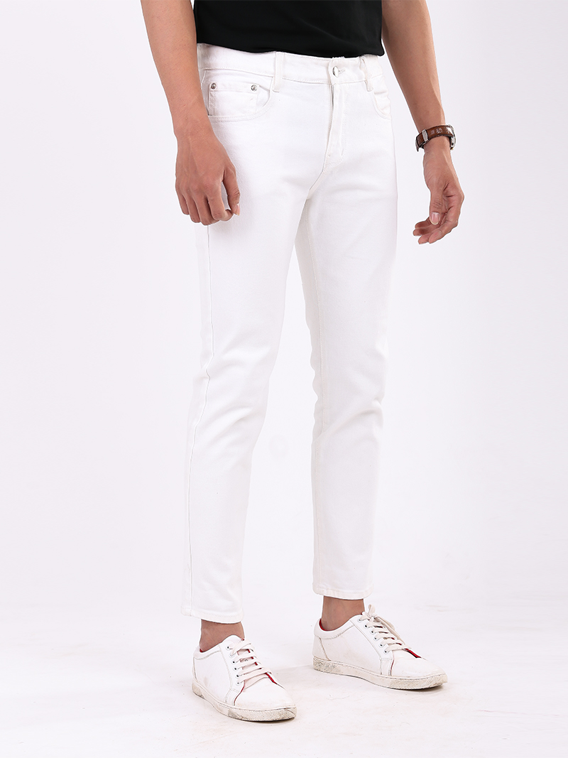 Quần Jean Slim Cropped QJ1658 MàuTrắng 