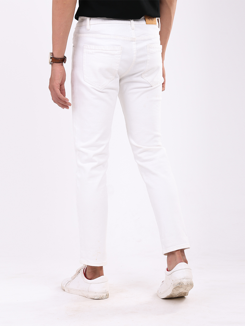 Quần Jean Slim Cropped QJ1658 MàuTrắng 