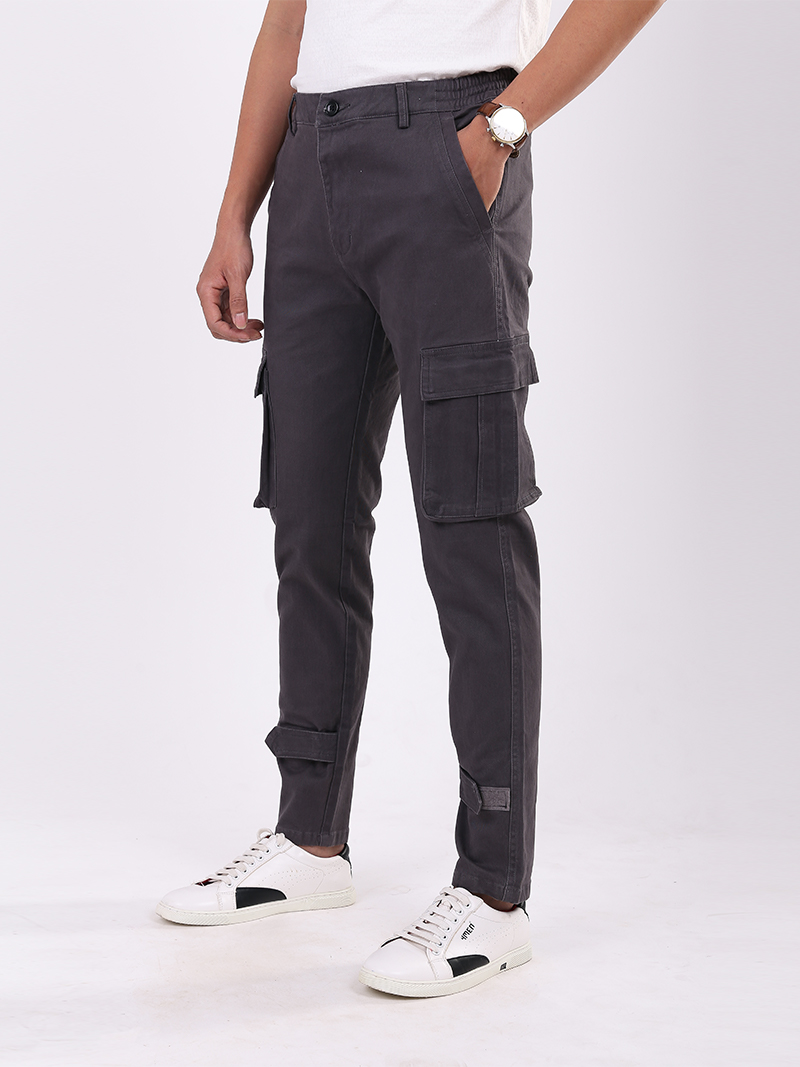 Quần Jogger Túi Hộp J11 Màu Xám Chuột Đậm