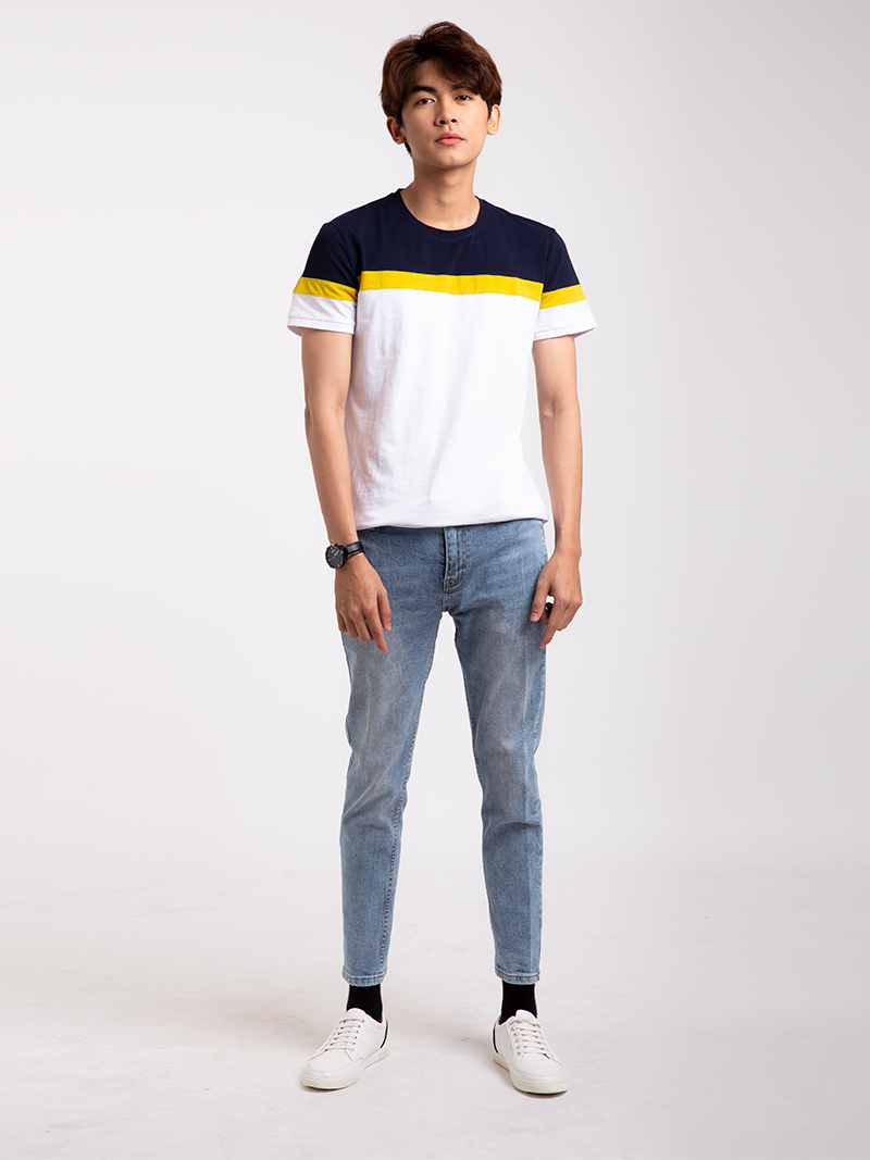 Quần Jean Túi Mố Slim-cropped QJ1659 Màu Xám Xanh