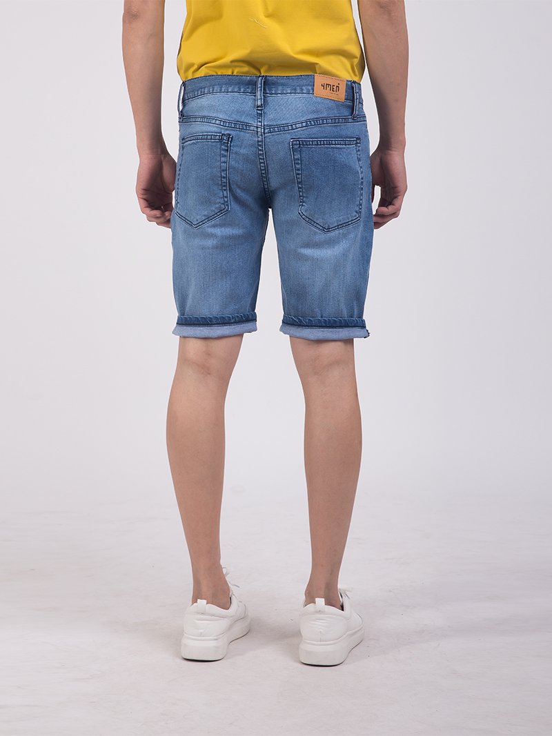 Quần Short Jean Slimfit QS203 Màu Xanh Biển