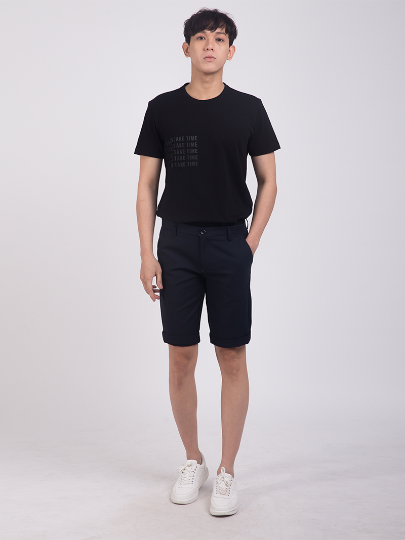 Quần Short Slimfit QS198 Màu Xanh Đen