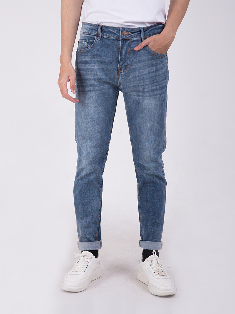 Quần Jean Slimfit QJ687 Màu Xanh Biển 