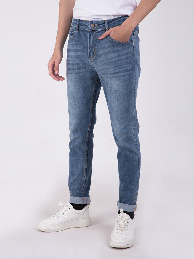 Quần Jean Slimfit QJ687 Màu Xanh Biển 