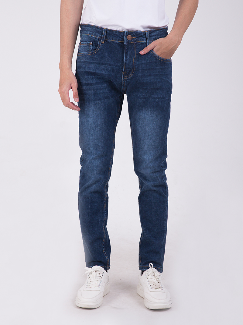 Quần Jean Slimfit QJ688 Màu Xanh Biển 