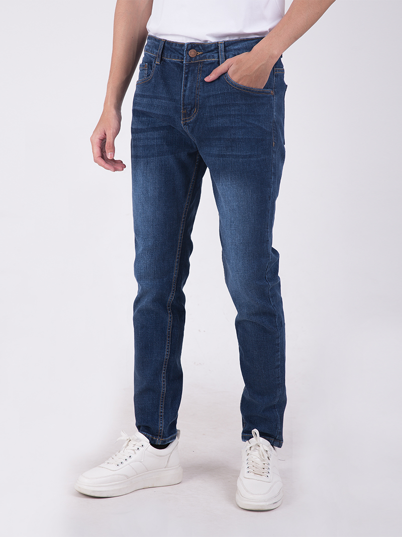 Quần Jean Slimfit QJ688 Màu Xanh Biển 