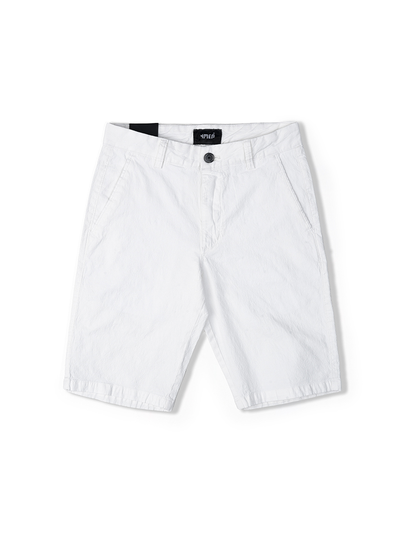 Quần Short Linen Slimfit QS011 Màu Trắng