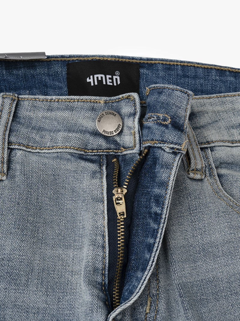 Quần Jeans Xanh Rách QJ039 Màu Xanh