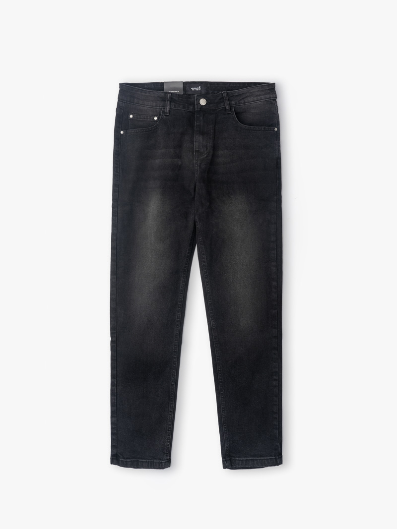 Quần Jeans Regular Faded Black QJ059