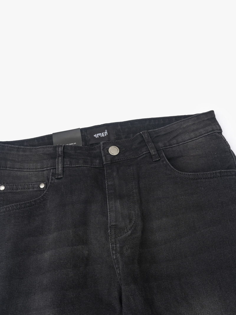 Quần Jeans Regular Faded Black QJ059