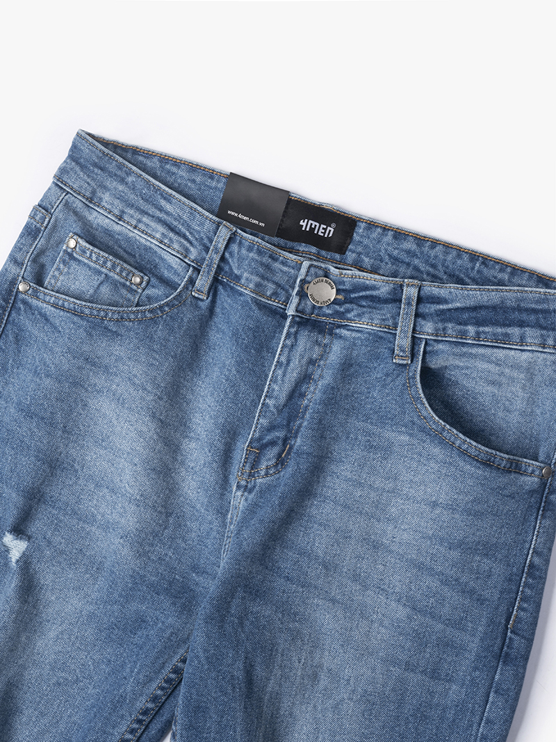 Quần Jeans Regular Blue QJ065 Màu Xanh