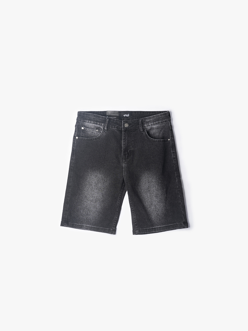 Quần Short Regular Blackwash QS037 Màu Đen