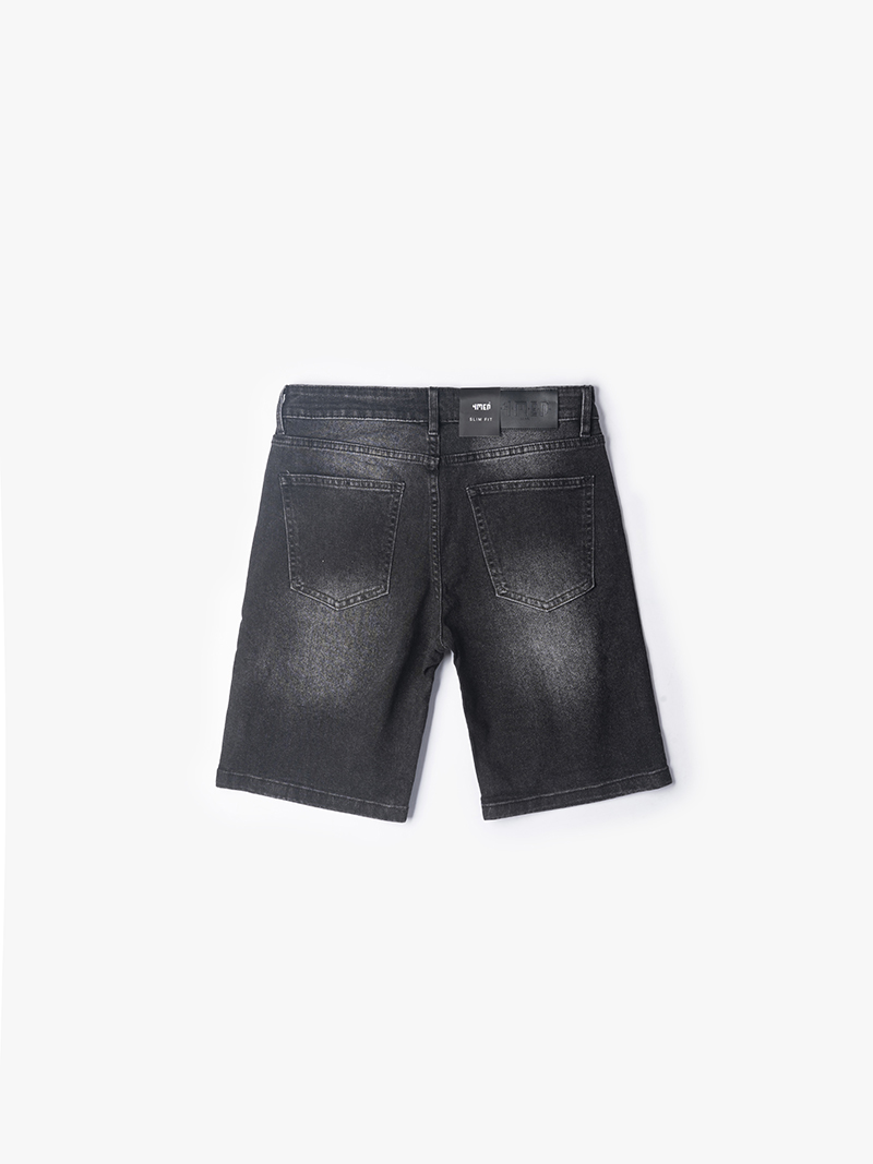 Quần Short Regular Blackwash QS037 Màu Đen